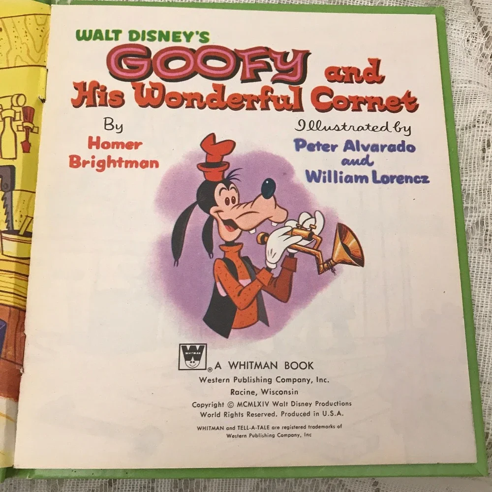 Vintage Children's Books, Three Books Disney Chicken Little Whitman Tell a Tale‎